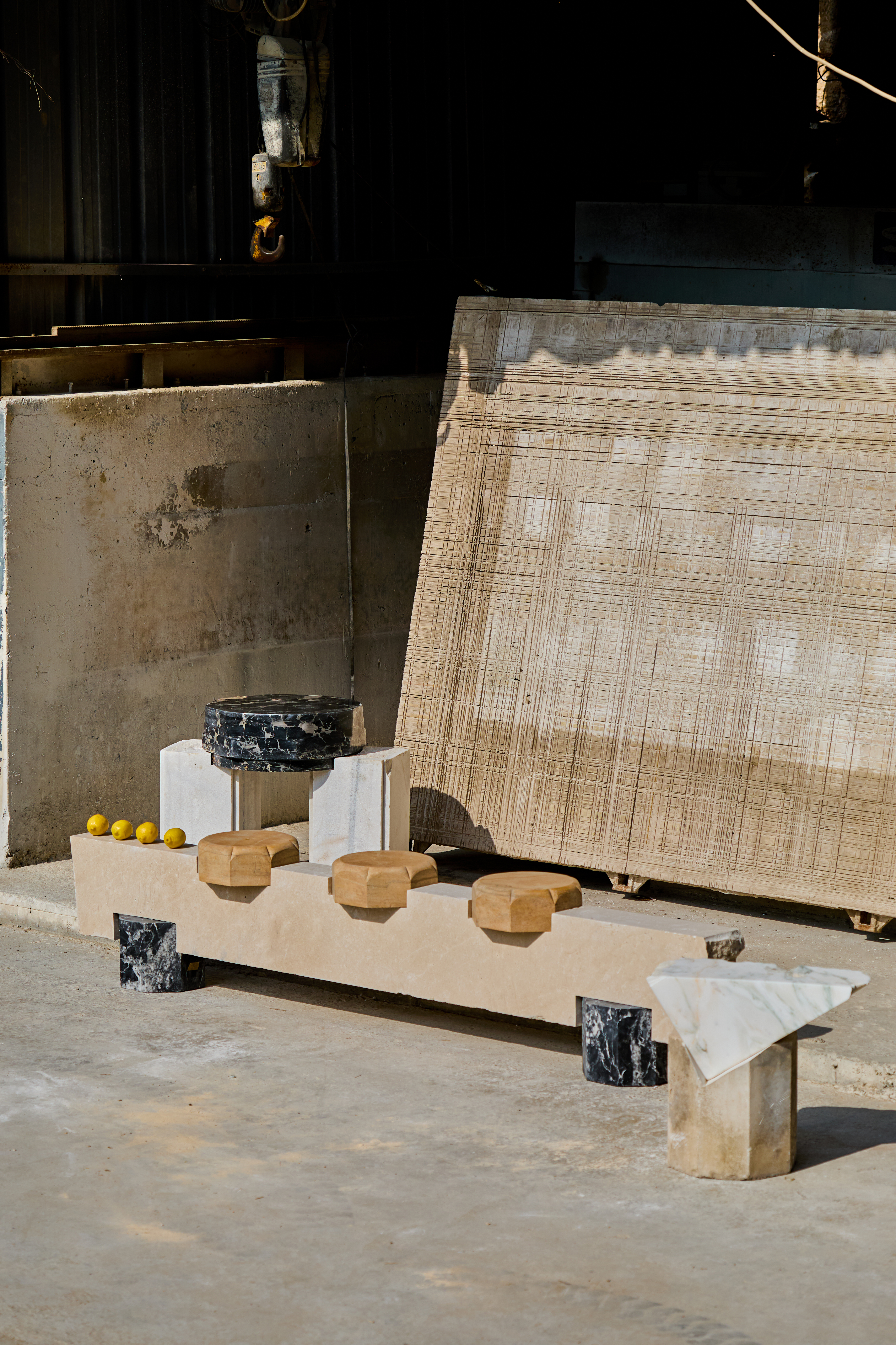 Beirut designers work at Fragmenta group exhibition, with pieces made of stone