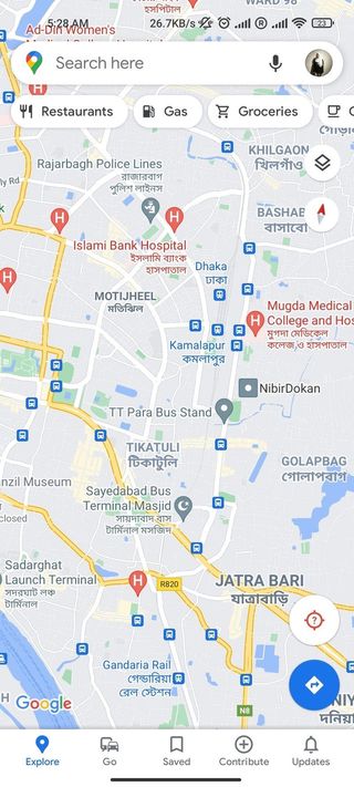 Google Location History Screenshot