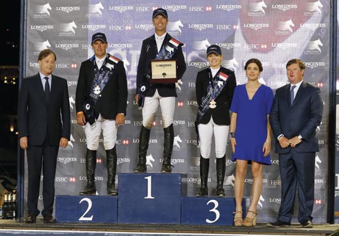 Longines Global Champions Tour of Monaco podium