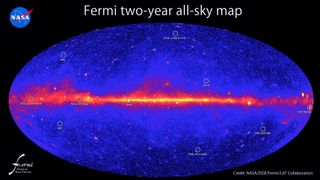 All-sky gamma-ray map from Fermi Space Telescope