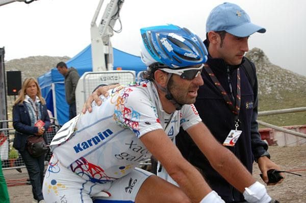 Ezequiel Mosquera (Xacobeo Galicia) after the finish