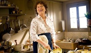 Julie and Julia Meryl Streep laughing in the kitchen
