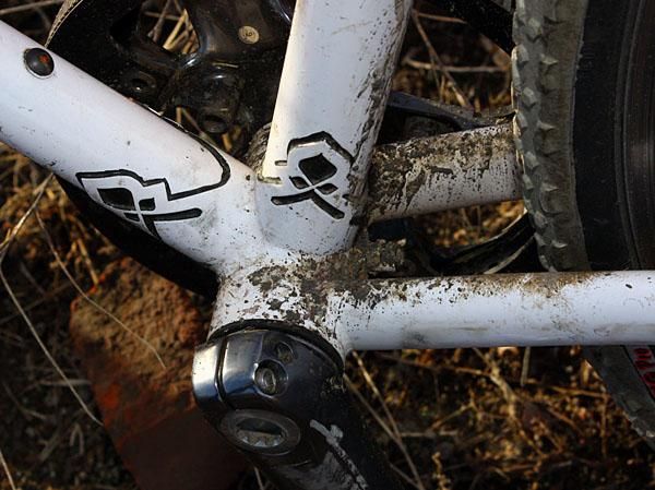 Press-fit cups as seen on some production Gary Fisher frames make for a lighter assembly overall while the wider shell allows the chain stays to be spread further apart for superb mud clearance.