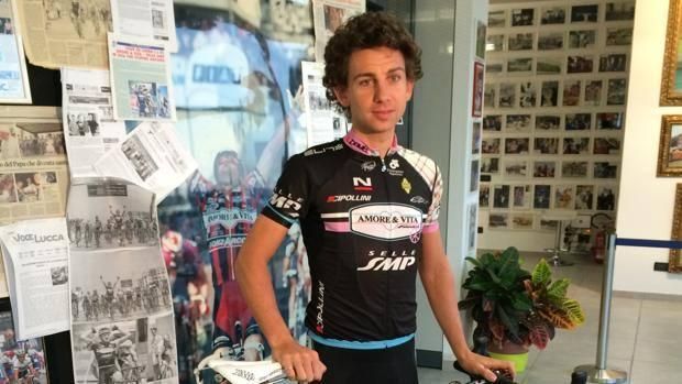 Mauro Santambrogio in the Amore e Vita jersey