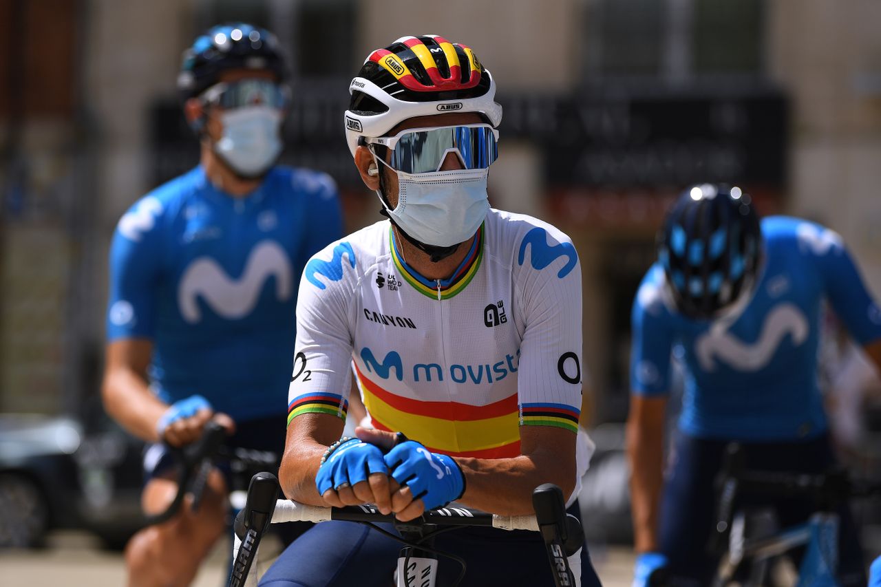 Alejandro Valverde ahead of stage 1 of the Vuelta a Burgos.