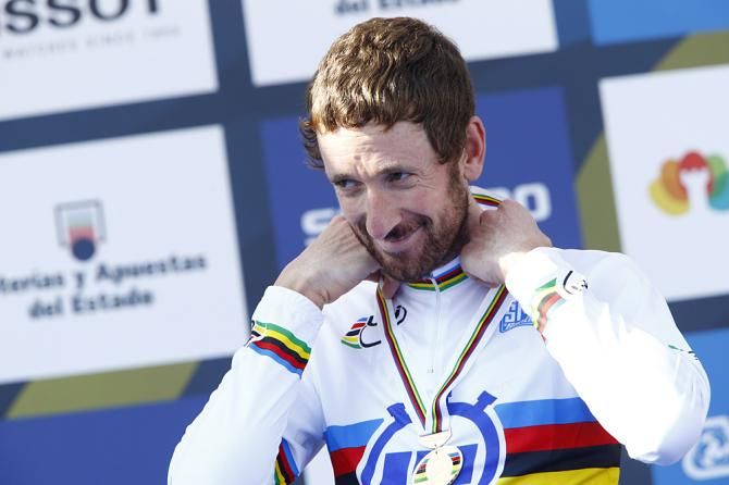 Bradley Wiggins (Great Britain) won the 2014 Worlds ITT