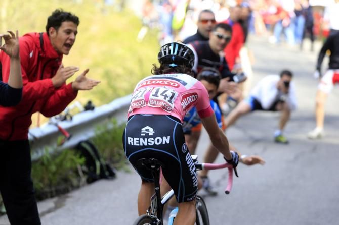 Rigoberto Uran (Omega Pharma QuickStep) rode at his own tempo