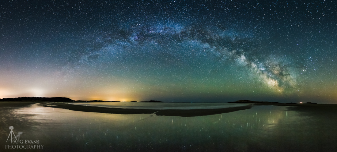 Popham Beach Panorama Evans