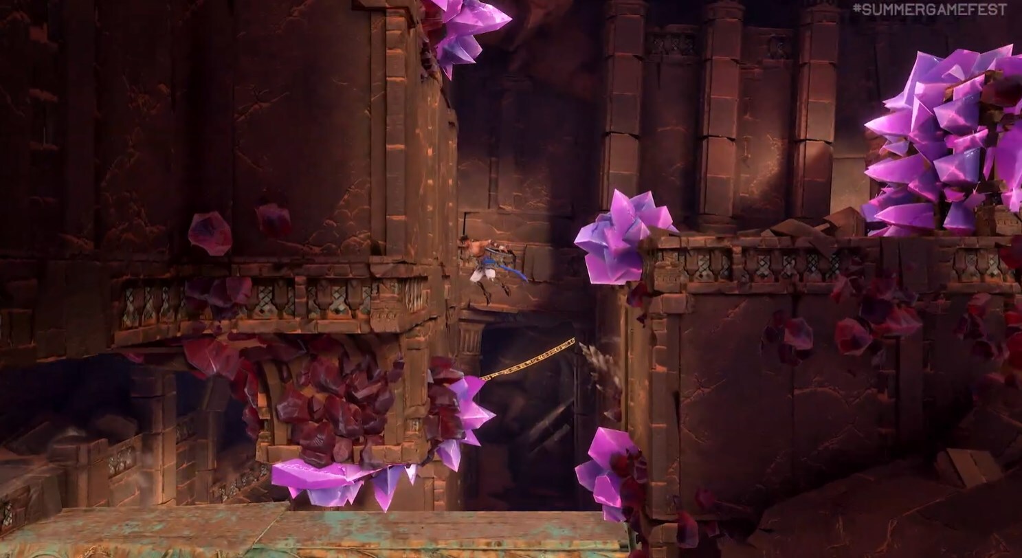Prince Hopping on walls from The Lost Crown