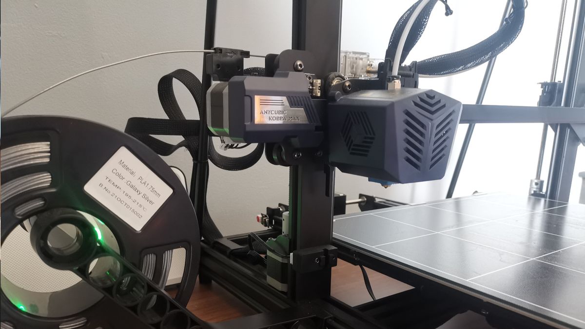 Anycubic Kobra Max filament and extruder