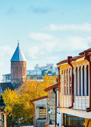 the colourful houses of Telavi