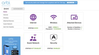 Netgear Orbi 873 app screenshot