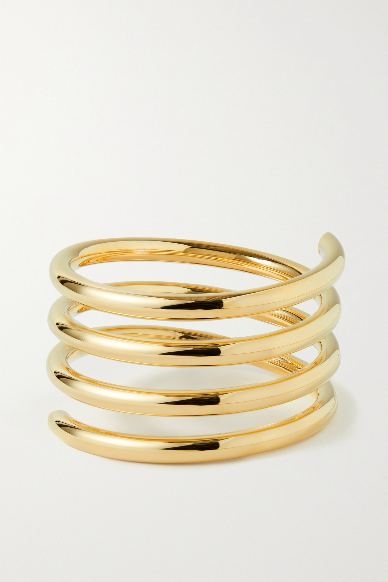 Triple Coil Gold-Plated Bangle