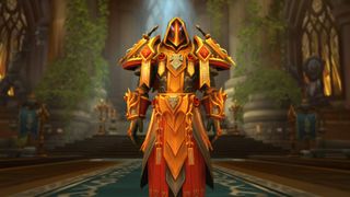 The modernized Judgment Armor set from WoW's upcoming 20th Anniversary event.