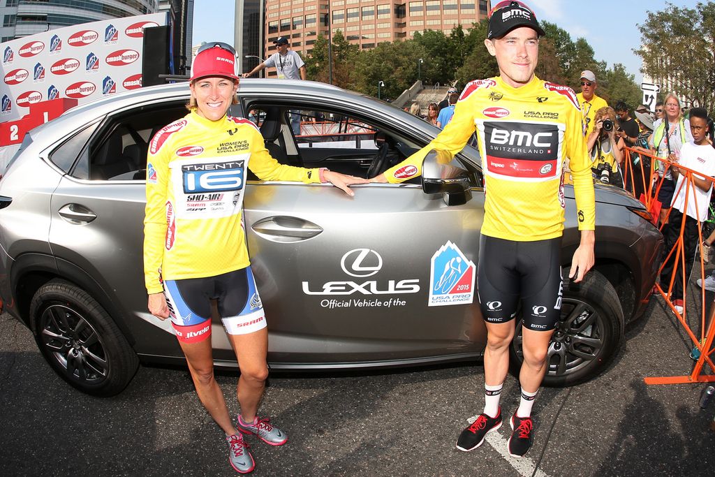 Kristen Armstrong and Rohan Dennis receive a Lexus each for the next two years