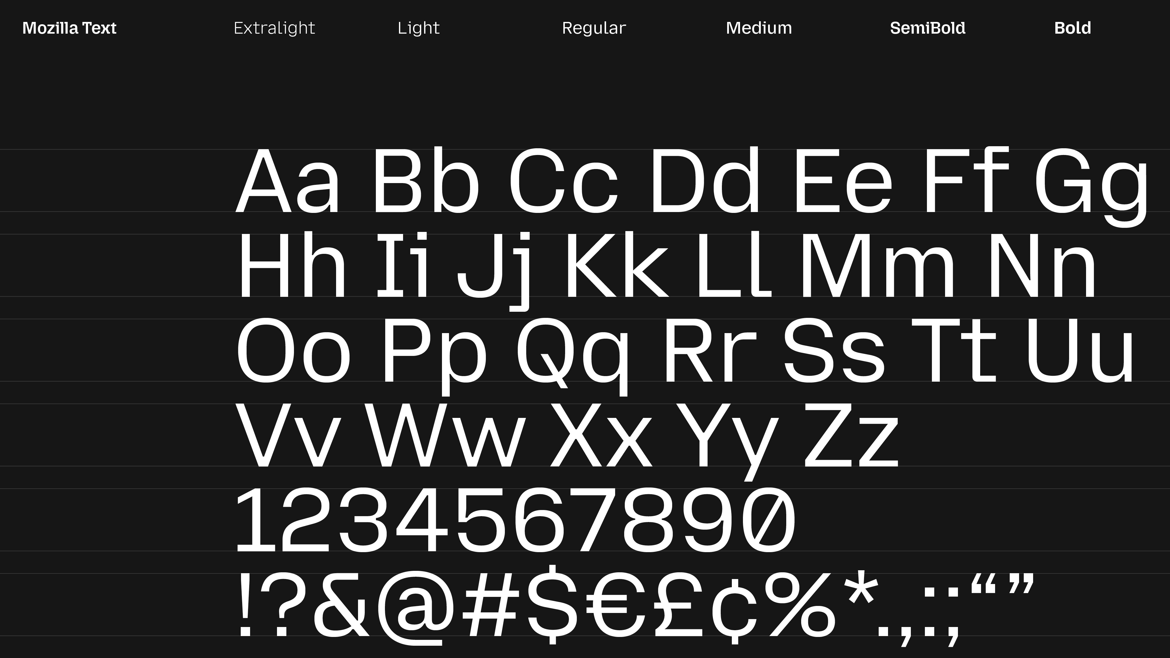 Mozilla Reclaim the internet typography