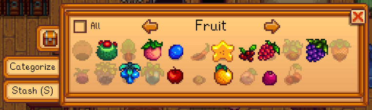 Stardew Valley mods - Categorize Chests