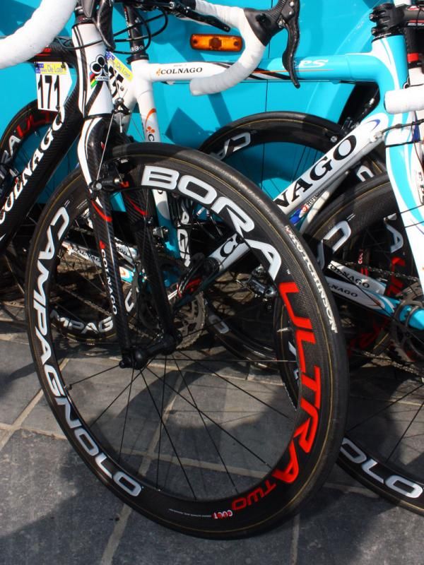 William Bonnet (BBox-Bouygues Telecom) may have been using his Paris-Roubaix bike for Scheldeprijs but opted for proper road wheels and tires to better suit the day's pavement.