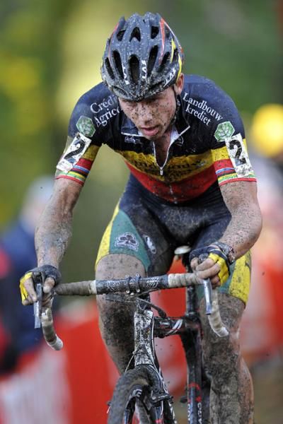 Sven Nys' race number spelled out his placing on the day.