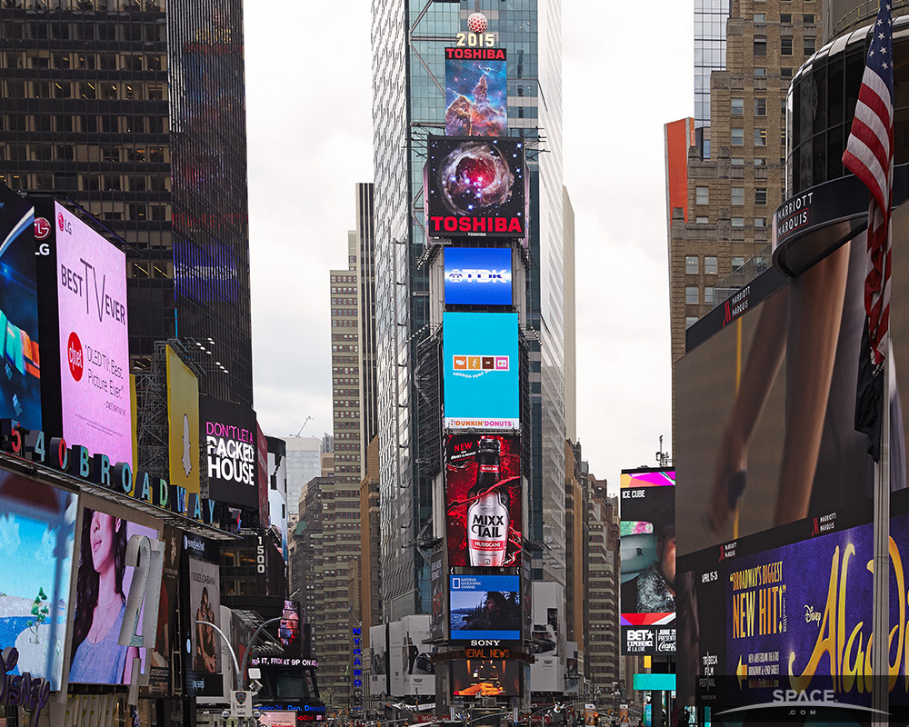 The Toshiba Vision Screen in Times Square