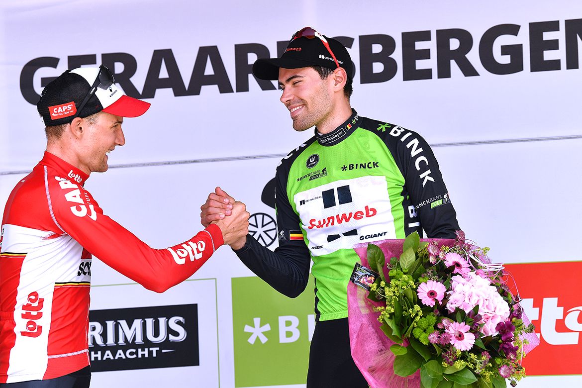 Tom Dumoulin and Tim Wellens at the BinckBank Tour