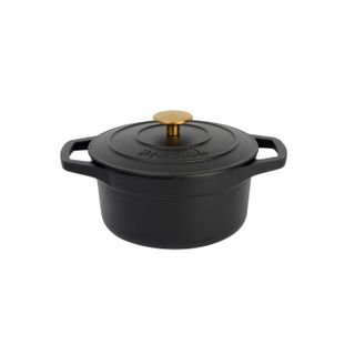 Cast Iron Casserole Dish 20cm / 2.7l Round Matte Black