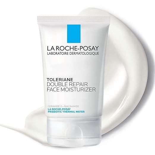 La Roche-Posay, La Roche Posay Toleriane Double Repair Face Moisturizer, Daily Moisturizer Face Cream With Ceramide and Niacinamide for All Skin Types, Oil Free, Fragrance Free