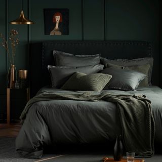 The Secret Linen Store Super Soft Cotton Olive Green Bed Linen