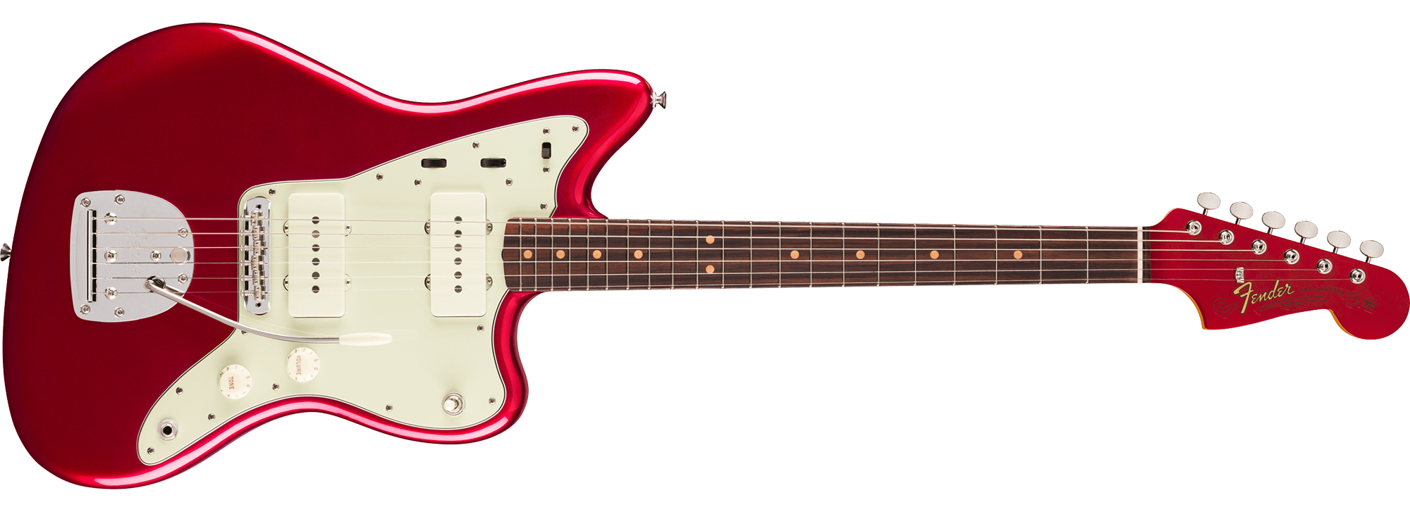 A detail of the Fender Vintera III Mid 60s Jazzmaster