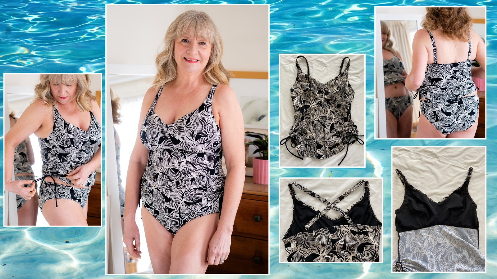 Julie Player wearing Curvy Kate tankini top