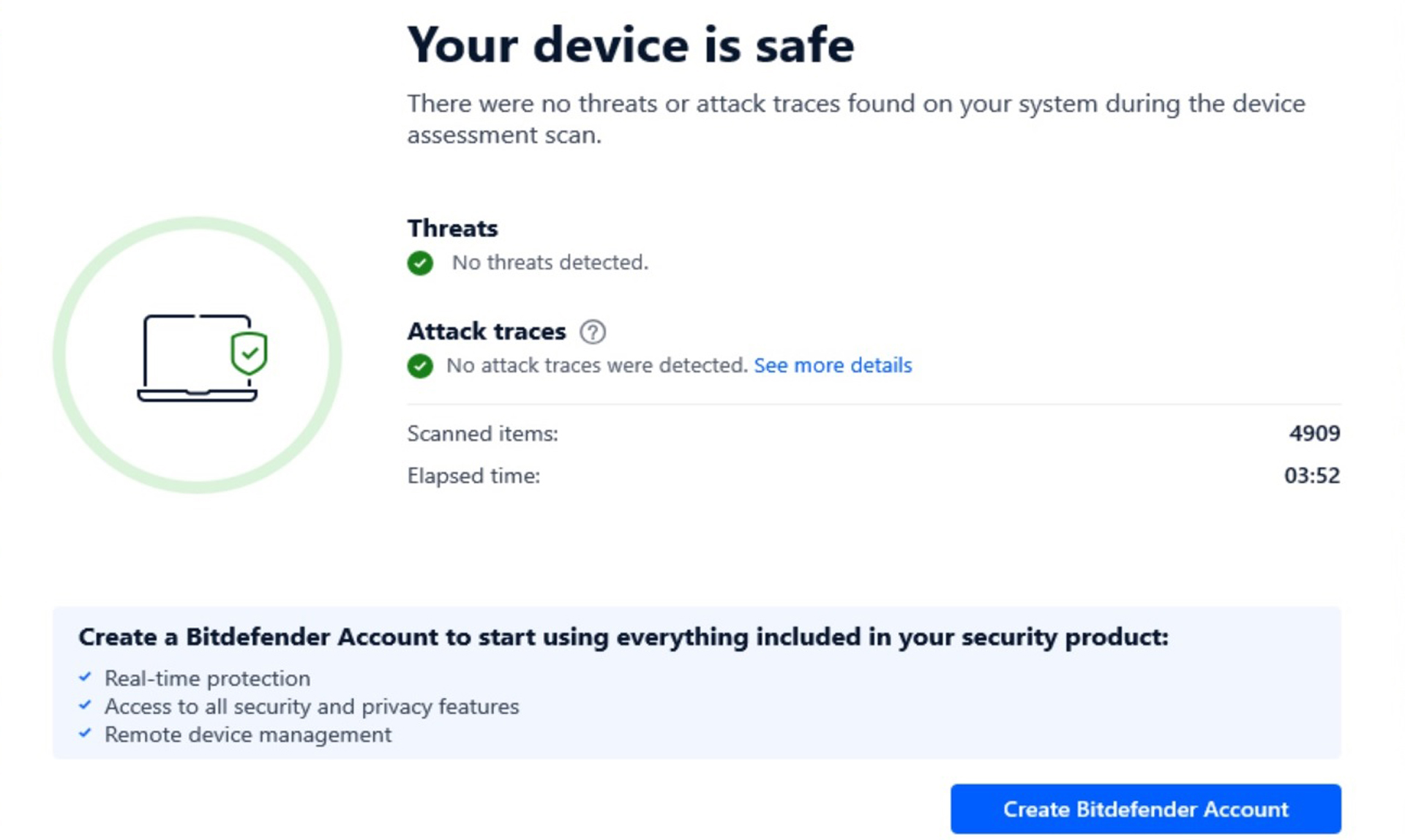 Bitdefender Antivirus Plus app screen shot