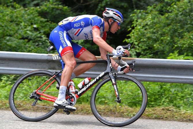 Bruno Armirail (Groupama-FDJ) corners on stage 5 of the 2018 Criterium du Dauphine