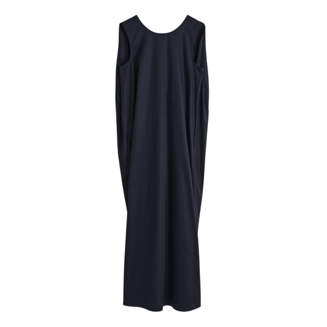 COS, Twist-Back Cotton Midi Dress