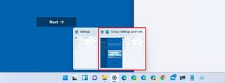 Taskbar Snap groups