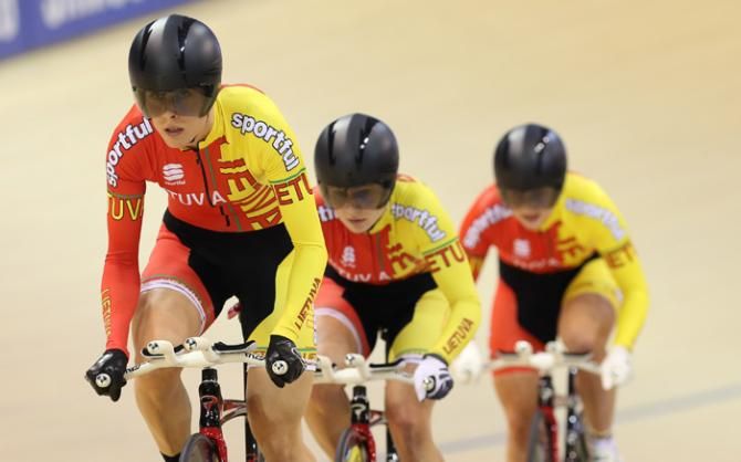 Lithuania just scraped into the bronze medal final in the women's team pursuit