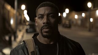 John Stewart (Aaron Pierre) makes his way to the cafe in Rushville, Nebraska to deliver the money he owes Maggie on Lanterns.