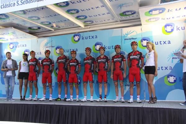 BMC line up before the 2012 Clasica de San Sebastian