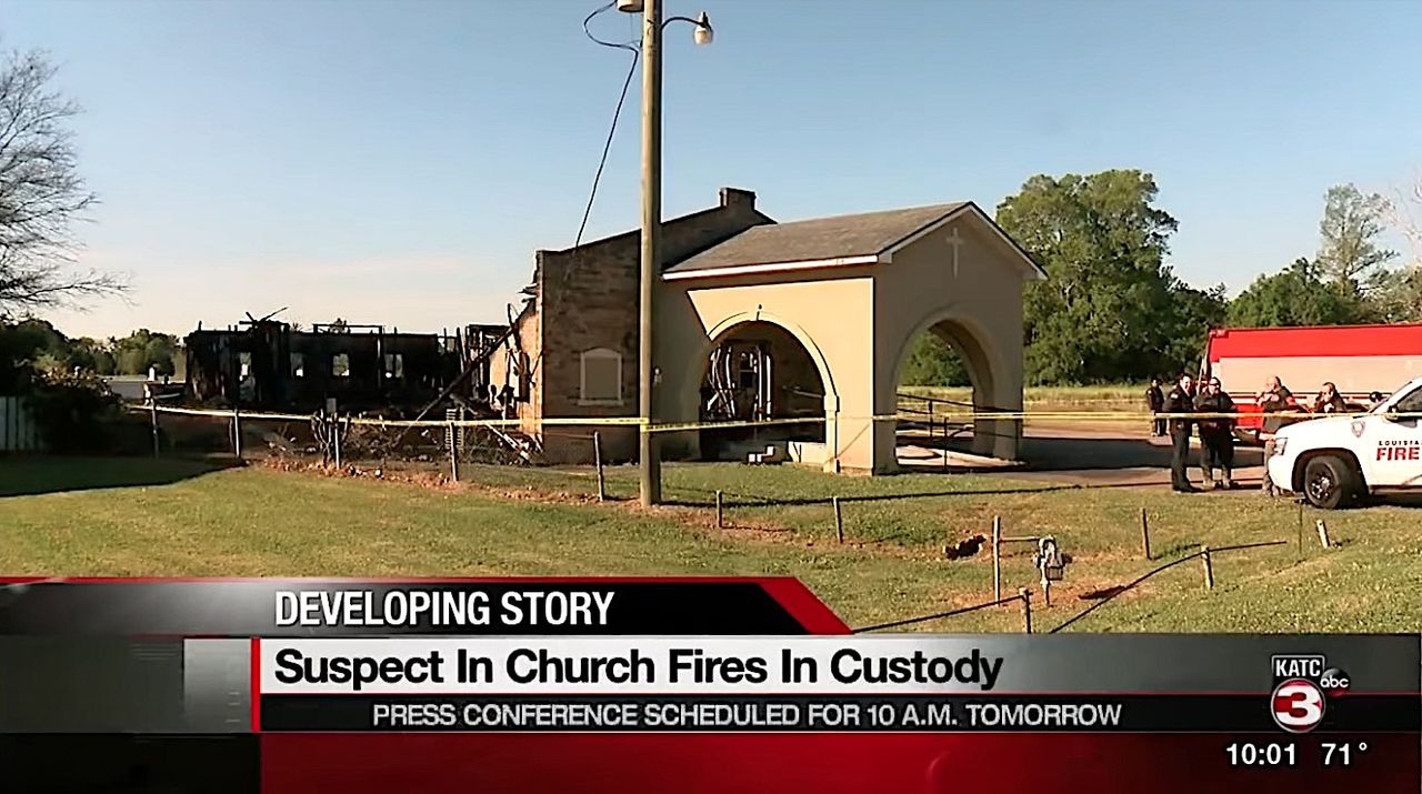 Suspect apprehended in Louisiana fires