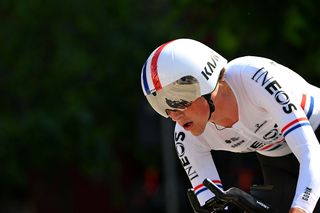 TIRANA ALBANIA MAY 10 Joshua Tarling of Great Britain and Team INEOS Grenadiers competes during the 108th Giro dItalia 2025 Stage 2 a 137km individual time trial stage from Tirana to Tirana UCIWT on May 10 2025 in Tirana Albania Photo by Tim de WaeleGetty Images