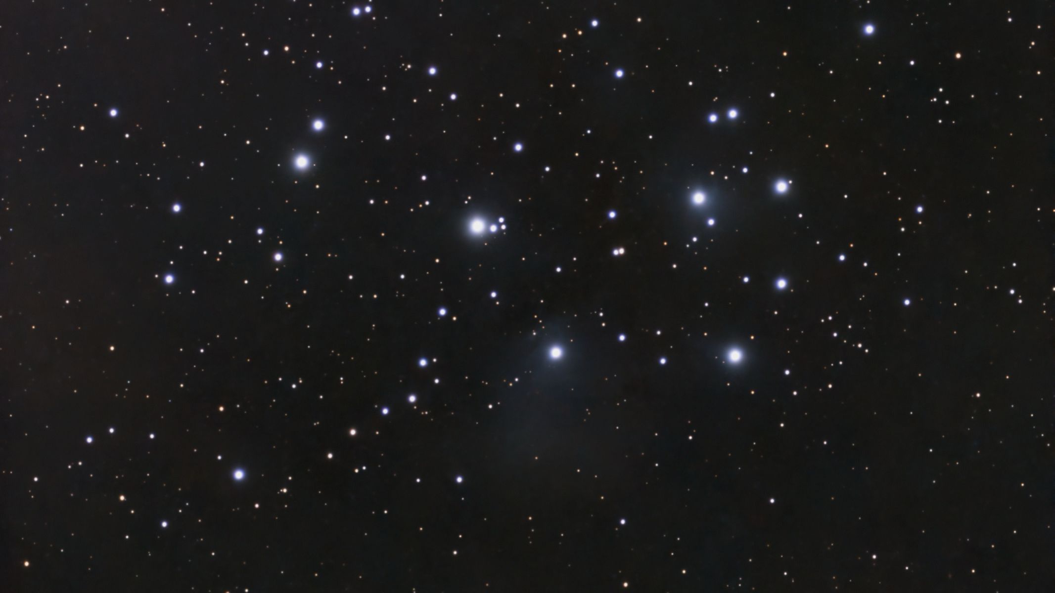 the pleiades taken with the ZWO SeeStar S30 Pro