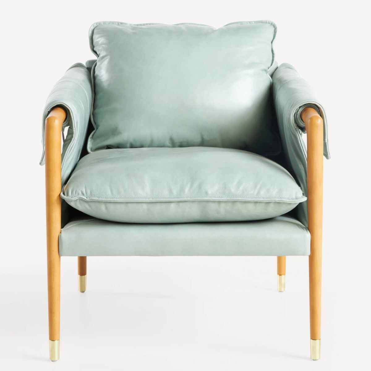 A mint green modern chair