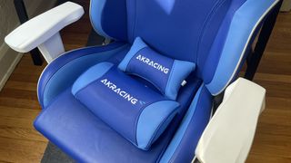 AKRacing California gaming chair with neck and lumbar pillows