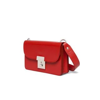 Bag, Red, Handbag, Product, Fashion accessory, Leather, Material property, Luggage and bags, Messenger bag, Shoulder bag,
