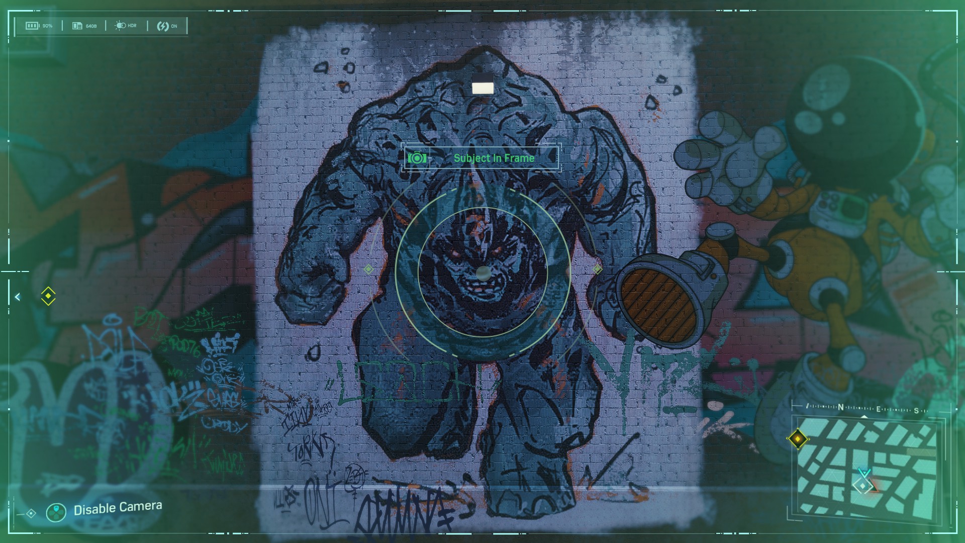 Spider-Man Secret Photo Op of Rhino graffiti