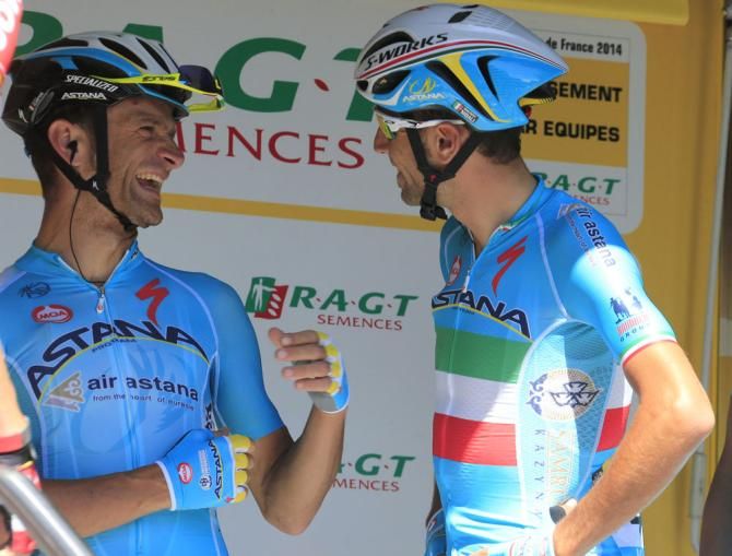 Michele Scarponi and Vincenzo Nibali