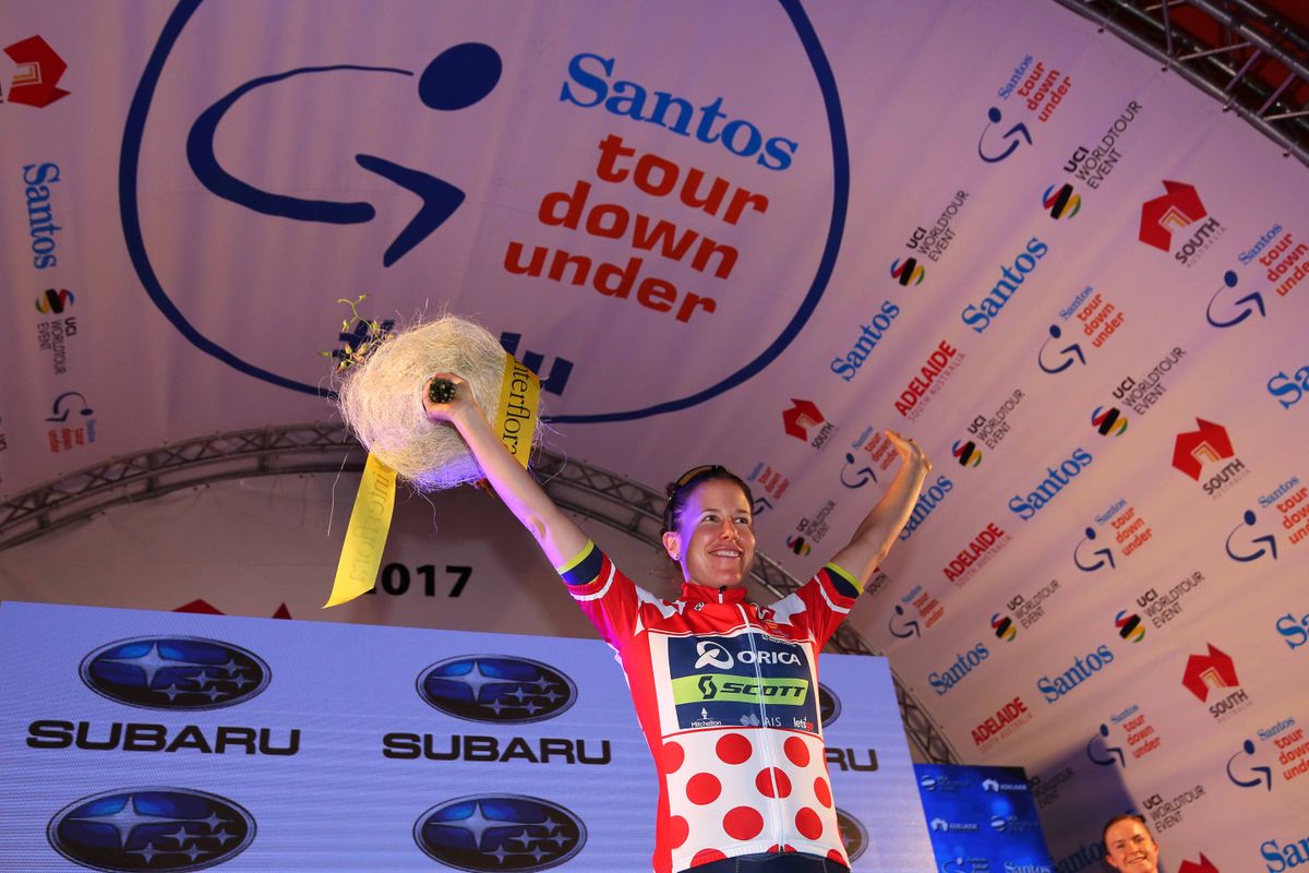 Amanda Spratt also leads the queen of the mountains classification