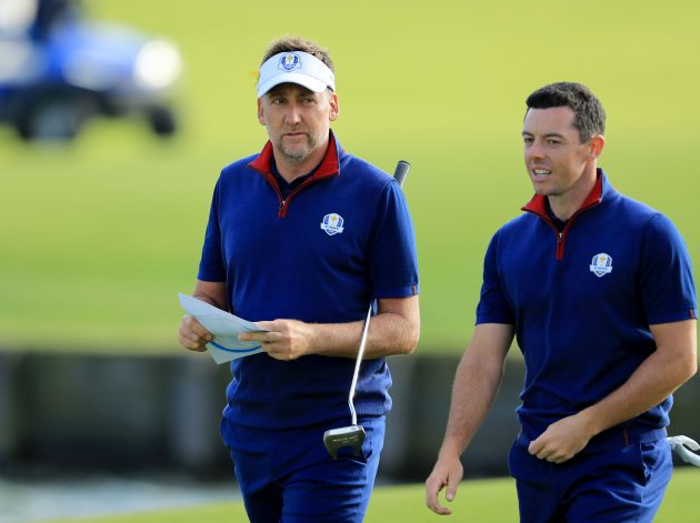 Poulter and McIlroy at the 2018 Ryder Cup