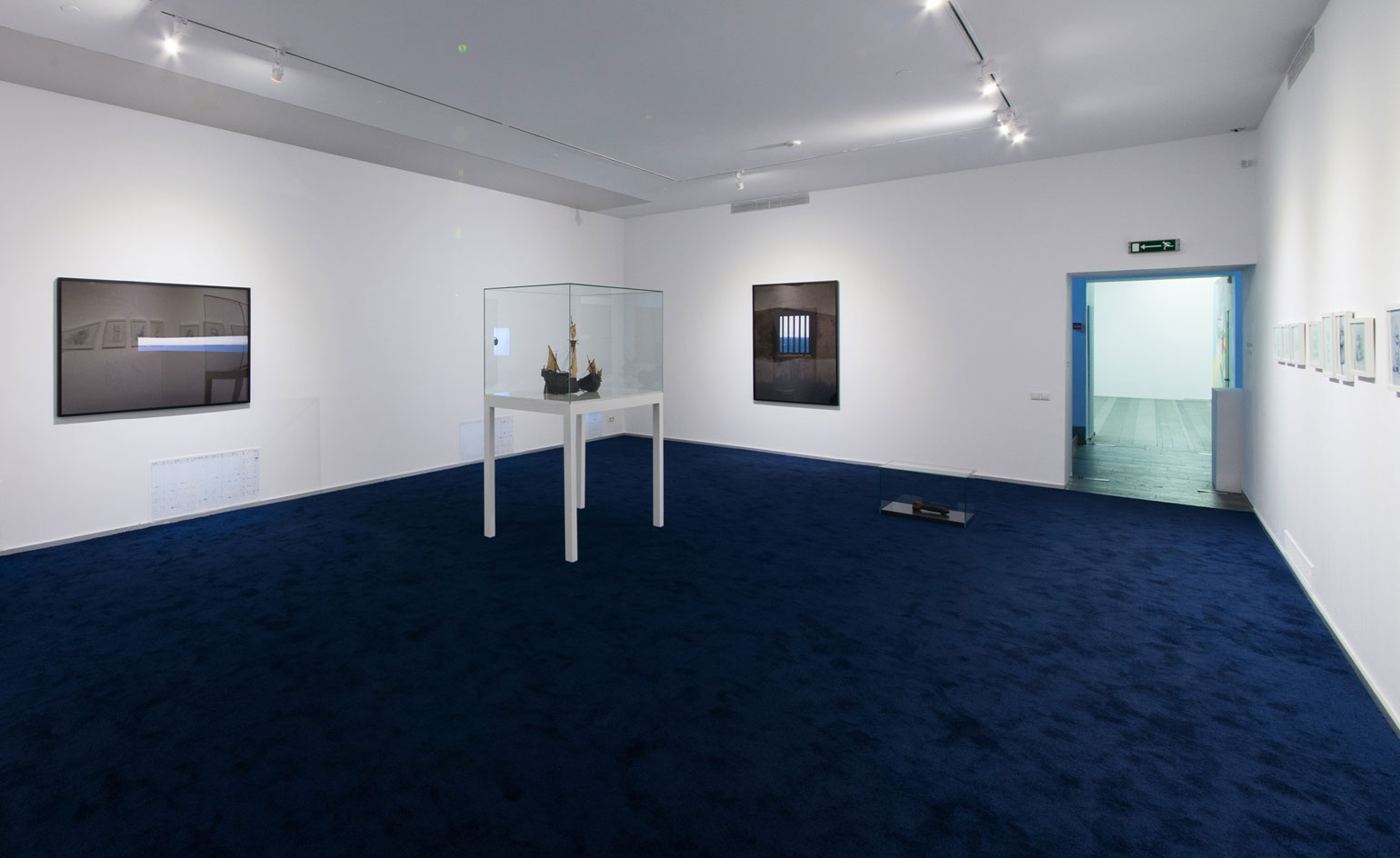 nstallation view of winner Motta's pieces