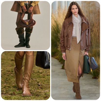 collage of fall 2026 boot trends