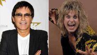 A composite photograph of Russ Ballard and Ozzy Osbourne